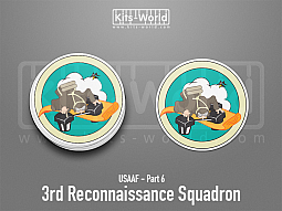 Kitsworld SAV Sticker - USAAF - 3rd Reconnaissance Squadron 
